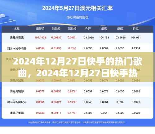 2024年12月27日快手热门歌曲潮流魅力解析,趋势分析与音乐魅力盘点
