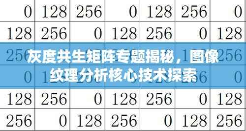灰度共生矩阵专题揭秘,图像纹理分析核心技术探索