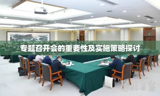 专题召开会的重要性及实施策略探讨